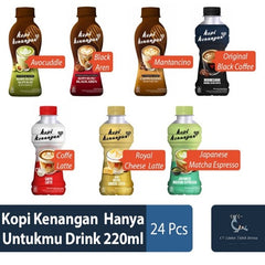 KOPI KENANGAN Indonesiano Black Coffee 200ML X 24 (BOTTLE)