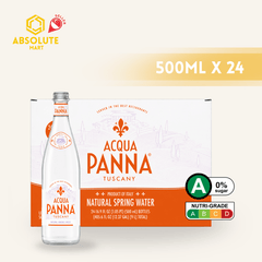 ACQUA PANNA Mineral Water 500ML X 24 (GLASS) - ABSOLUTE MARTACQUA PANNA Mineral Water 500ML X 24 (GLASS)Still Water