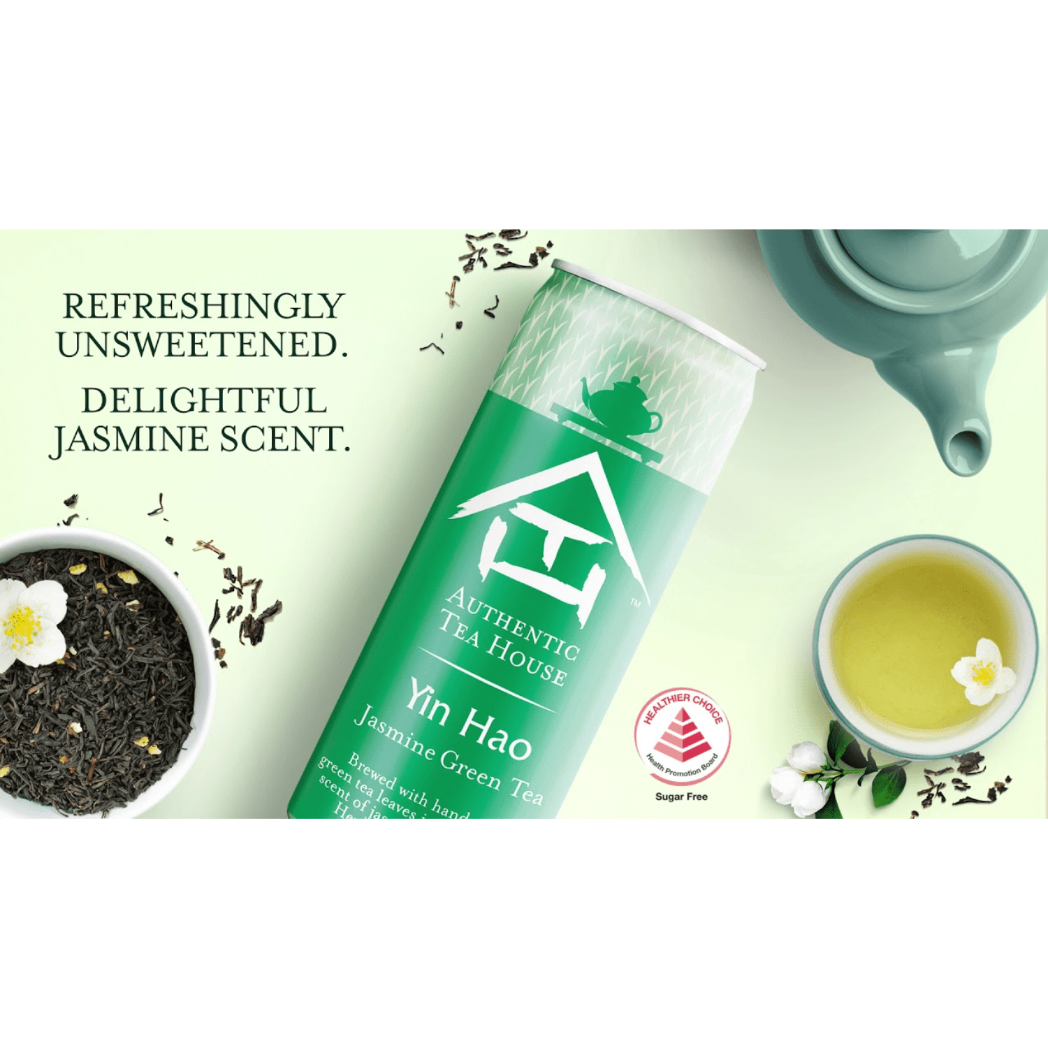 AUTHENTIC TEA HOUSE Yin Hao Green Tea 300ML X 24 (CAN) - ABSOLUTE MARTAUTHENTIC TEA HOUSE Yin Hao Green Tea 300ML X 24 (CAN)Unflavoured Tea