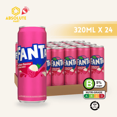 [BCRS] FANTA Lychee 320ML X 24 (CAN) - ABSOLUTE MART[BCRS] FANTA Lychee 320ML X 24 (CAN)Fruity Sparkling Drinks