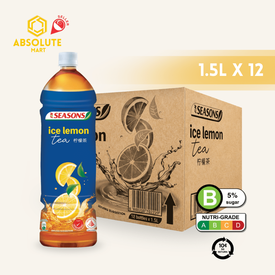 [BCRS] F&N SEASONS Lemon Tea 1.5L X 12 (BOTTLE) - ABSOLUTE MART[BCRS] F&N SEASONS Lemon Tea 1.5L X 12 (BOTTLE)Flavoured & Milk Tea
