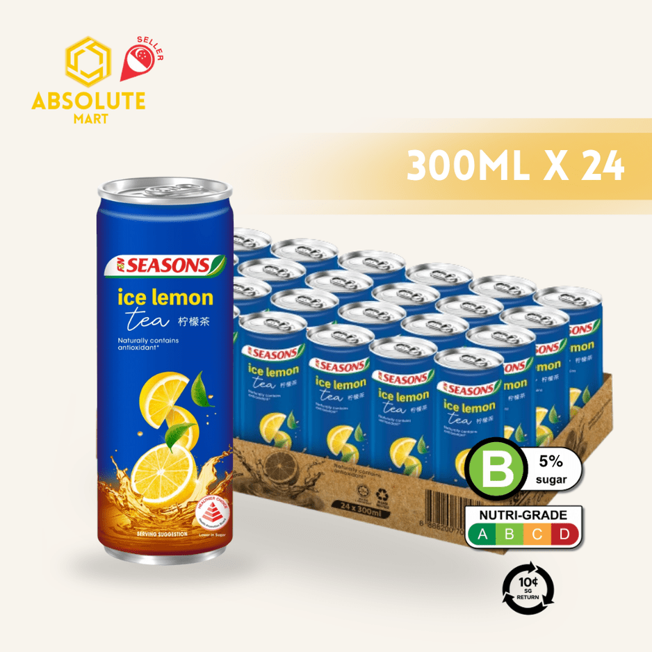 [BCRS] F&N SEASONS Lemon Tea 300ML X 24 (CAN) - ABSOLUTE MART[BCRS] F&N SEASONS Lemon Tea 300ML X 24 (CAN)Flavoured & Milk Tea