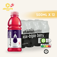 [BCRS] Glacéau Vitamin Water XXX Triple Berries 500ML X 12 (BOTTLE) - ABSOLUTE MART[BCRS] Glacéau Vitamin Water XXX Triple Berries 500ML X 12 (BOTTLE)Vitamin Water