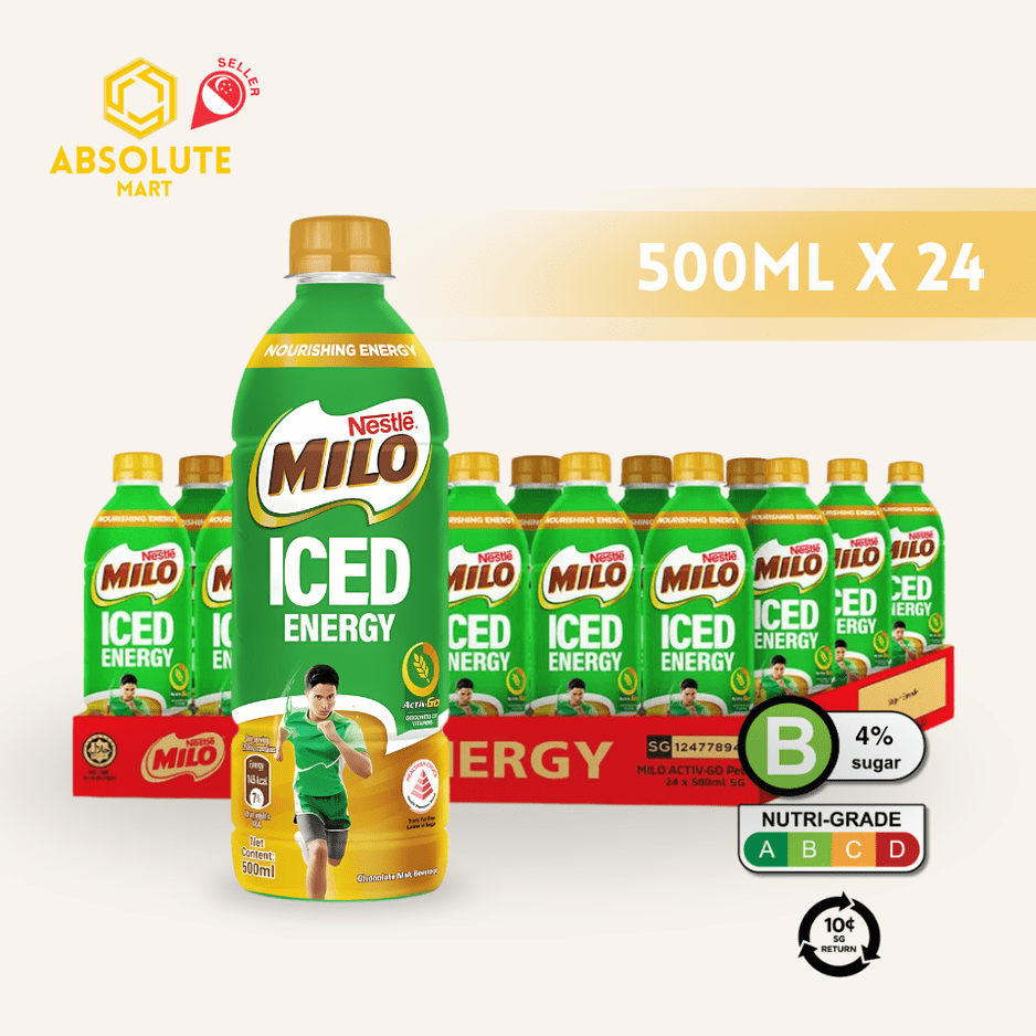 [BCRS] NESTLE MILO Iced Energy 500ML X 24 (BOTTLE) - ABSOLUTE MART[BCRS] NESTLE MILO Iced Energy 500ML X 24 (BOTTLE)Malt Drinks
