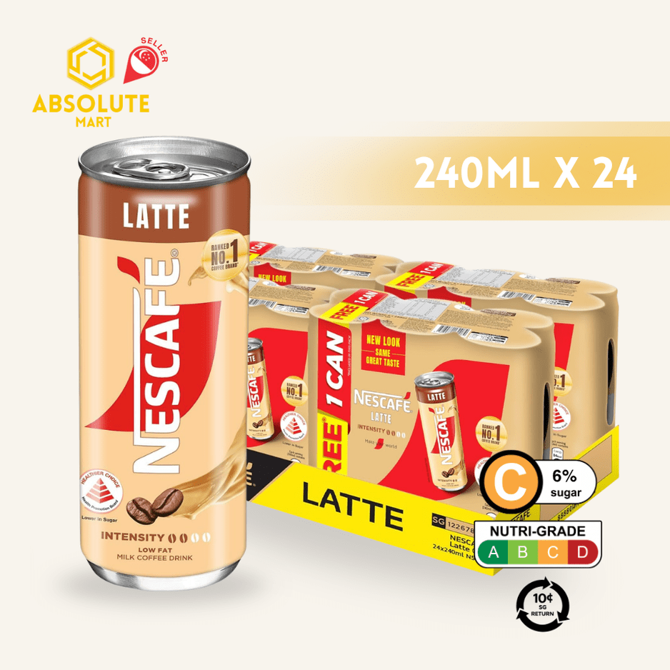 [BCRS] NESTLE Nescafe Latte 240ML X 24 (CAN) - ABSOLUTE MART[BCRS] NESTLE Nescafe Latte 240ML X 24 (CAN)Ready To Drink Coffee