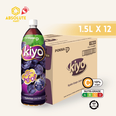 [BCRS] POKKA Kiyo Grape Juice 1.5L X 12 (BOTTLE) (BOTTLE) - ABSOLUTE MART[BCRS] POKKA Kiyo Grape Juice 1.5L X 12 (BOTTLE) (BOTTLE)Fruit Drinks