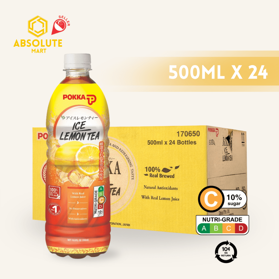 [BCRS] POKKA Lemon Tea 500ML X 24 (BOTTLE) - ABSOLUTE MART[BCRS] POKKA Lemon Tea 500ML X 24 (BOTTLE)Flavoured & Milk Tea