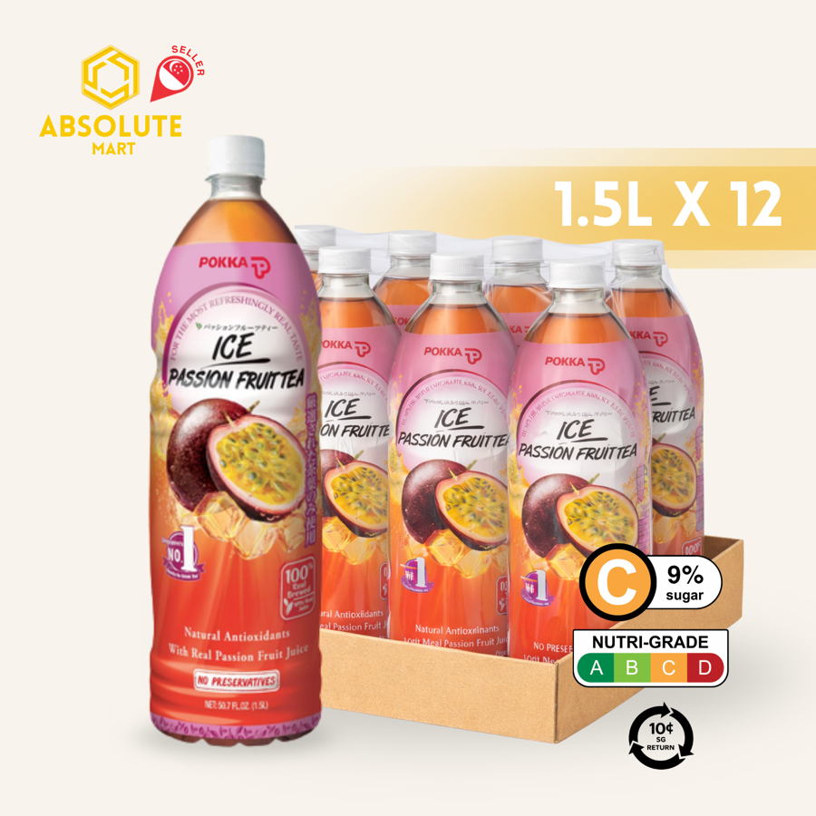[BCRS] POKKA Passionfruit Tea 1.5L X 12 (BOTTLE) - ABSOLUTE MART[BCRS] POKKA Passionfruit Tea 1.5L X 12 (BOTTLE)Flavoured & Milk Tea