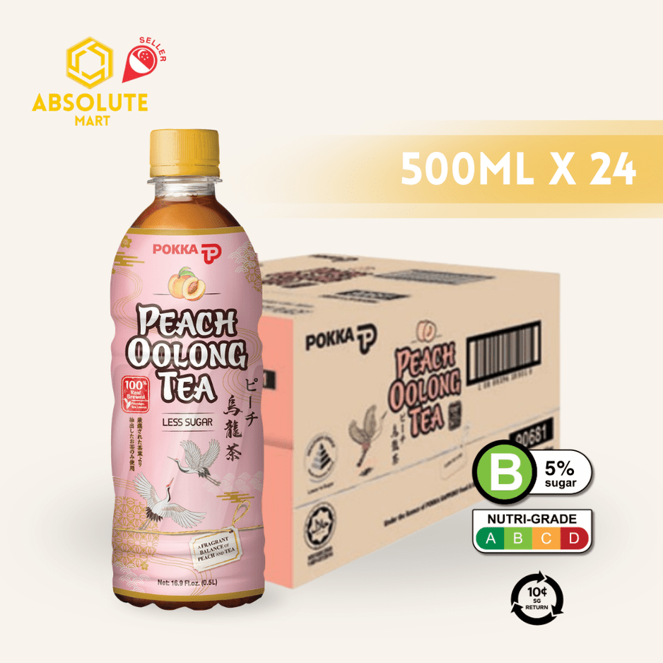 [BCRS] POKKA Peach Oolong Tea 500ML X 24 (BOTTLE) - ABSOLUTE MART[BCRS] POKKA Peach Oolong Tea 500ML X 24 (BOTTLE)Flavoured & Milk Tea