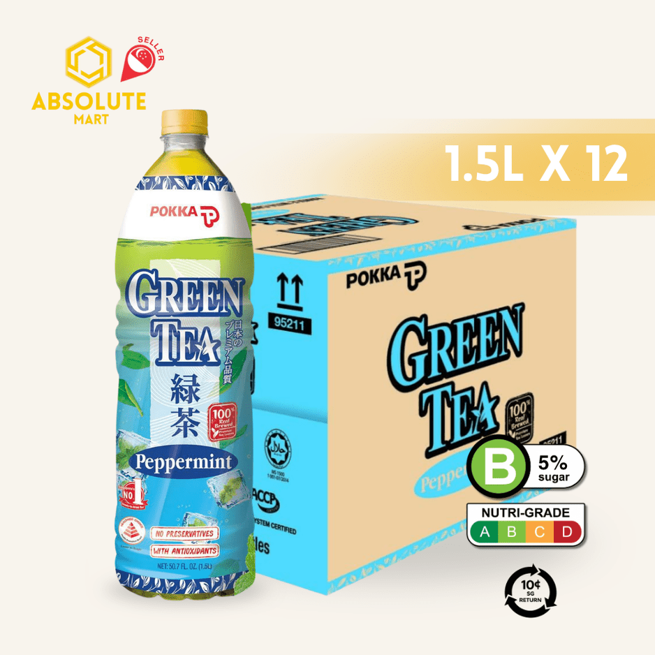 [BCRS] POKKA Peppermint Green Tea 1.5L X 12 (BOTTLE) - ABSOLUTE MART[BCRS] POKKA Peppermint Green Tea 1.5L X 12 (BOTTLE)Flavoured & Milk Tea