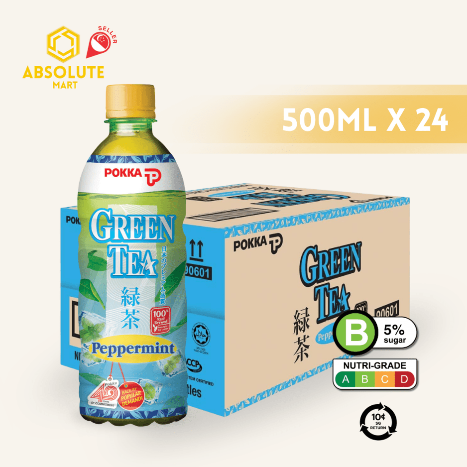 [BCRS] POKKA Peppermint Green Tea 500ML X 24 (BOTTLE) - ABSOLUTE MART[BCRS] POKKA Peppermint Green Tea 500ML X 24 (BOTTLE)Flavoured & Milk Tea