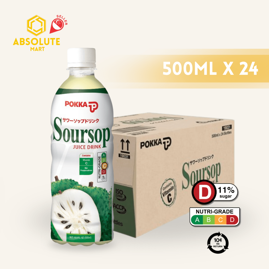 [BCRS] POKKA Soursop Juice 500ML X 24 (BOTTLE) - ABSOLUTE MART[BCRS] POKKA Soursop Juice 500ML X 24 (BOTTLE)Fruit Drinks