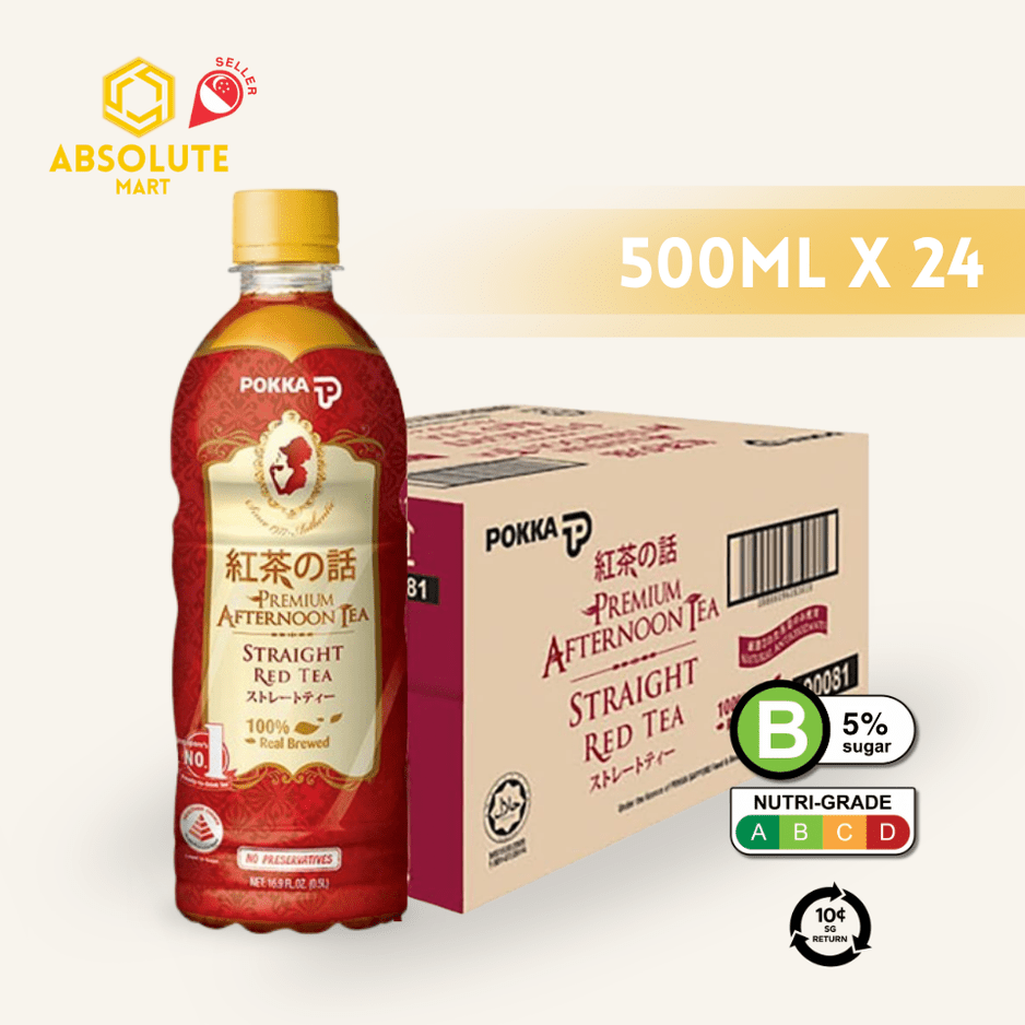 [BCRS] POKKA Straight Red Tea 500ML X 24 (BOTTLE) - ABSOLUTE MART[BCRS] POKKA Straight Red Tea 500ML X 24 (BOTTLE)Unflavoured Tea