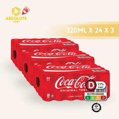[BCRS] [TRIPLE BUNDLE] COKE Original Taste 320ML X 24 X 3 (CAN) - ABSOLUTE MART[BCRS] [TRIPLE BUNDLE] COKE Original Taste 320ML X 24 X 3 (CAN)Cola & Classic Sodas