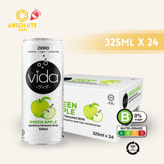 [BCRS] VIDA Zero Sparkling Green Apple 325ML X 24 (CAN) - ABSOLUTE MART[BCRS] VIDA Zero Sparkling Green Apple 325ML X 24 (CAN)Flavoured Sparkling Drinks