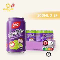 [BCRS] YEO'S JusTea Whitegrape 300ML X 24 (CAN) - ABSOLUTE MART[BCRS] YEO'S JusTea Whitegrape 300ML X 24 (CAN)Fruit Drinks