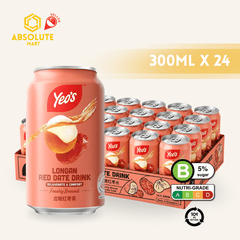 [BCRS] YEO'S Longan Red Date 300ML X 24 (CAN) - ABSOLUTE MART[BCRS] YEO'S Longan Red Date 300ML X 24 (CAN)Flavoured & Milk Tea