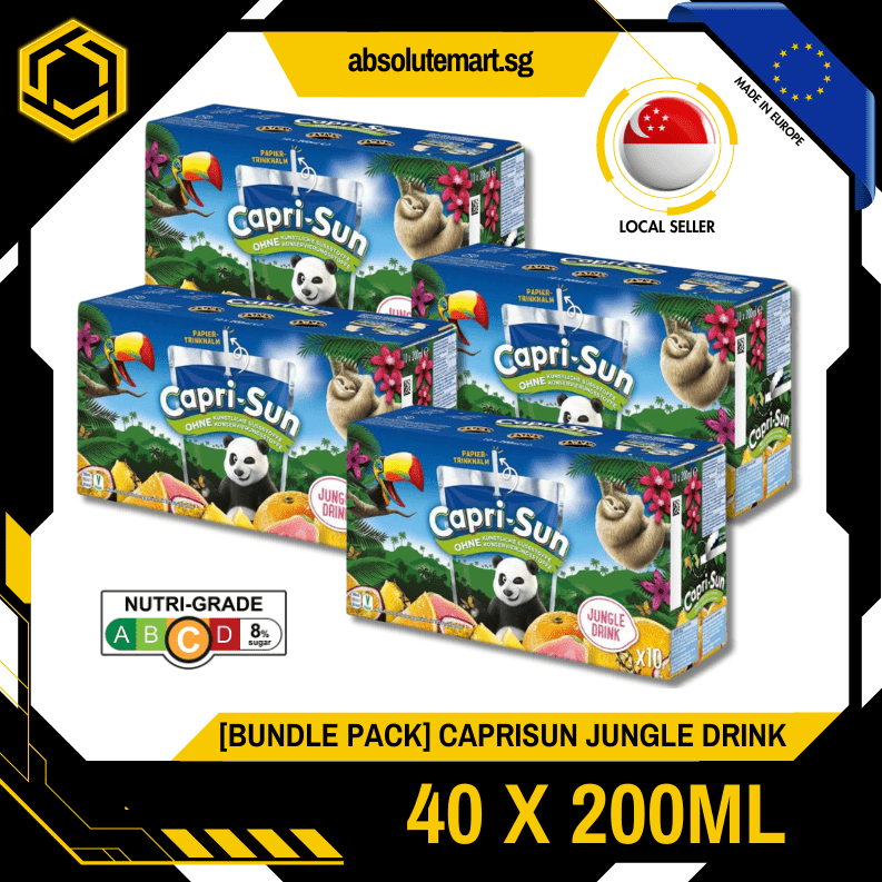 [BUNDLE PACK] CAPRISUN Jungle Drink 200ML X 10 X 4 (TETRA) - ABSOLUTE MART[BUNDLE PACK] CAPRISUN Jungle Drink 200ML X 10 X 4 (TETRA)
