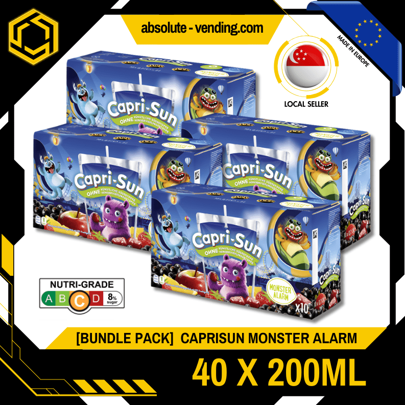 [BUNDLE PACK] CAPRISUN Monster Alarm Mixed Juice 200ML X 10 X 4 (TETRA) - ABSOLUTE MART[BUNDLE PACK] CAPRISUN Monster Alarm Mixed Juice 200ML X 10 X 4 (TETRA)