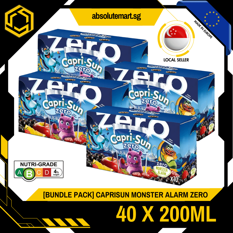 [BUNDLE PACK] CAPRISUN Monster Alarm Zero 200ML X 10 X 4 (TETRA) - ABSOLUTE MART[BUNDLE PACK] CAPRISUN Monster Alarm Zero 200ML X 10 X 4 (TETRA)
