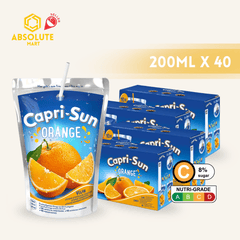 [BUNDLE PACK] CAPRISUN Orange Juice 200ML X 10 X 4 (TETRA) - ABSOLUTE MART[BUNDLE PACK] CAPRISUN Orange Juice 200ML X 10 X 4 (TETRA)Fruit Drinks