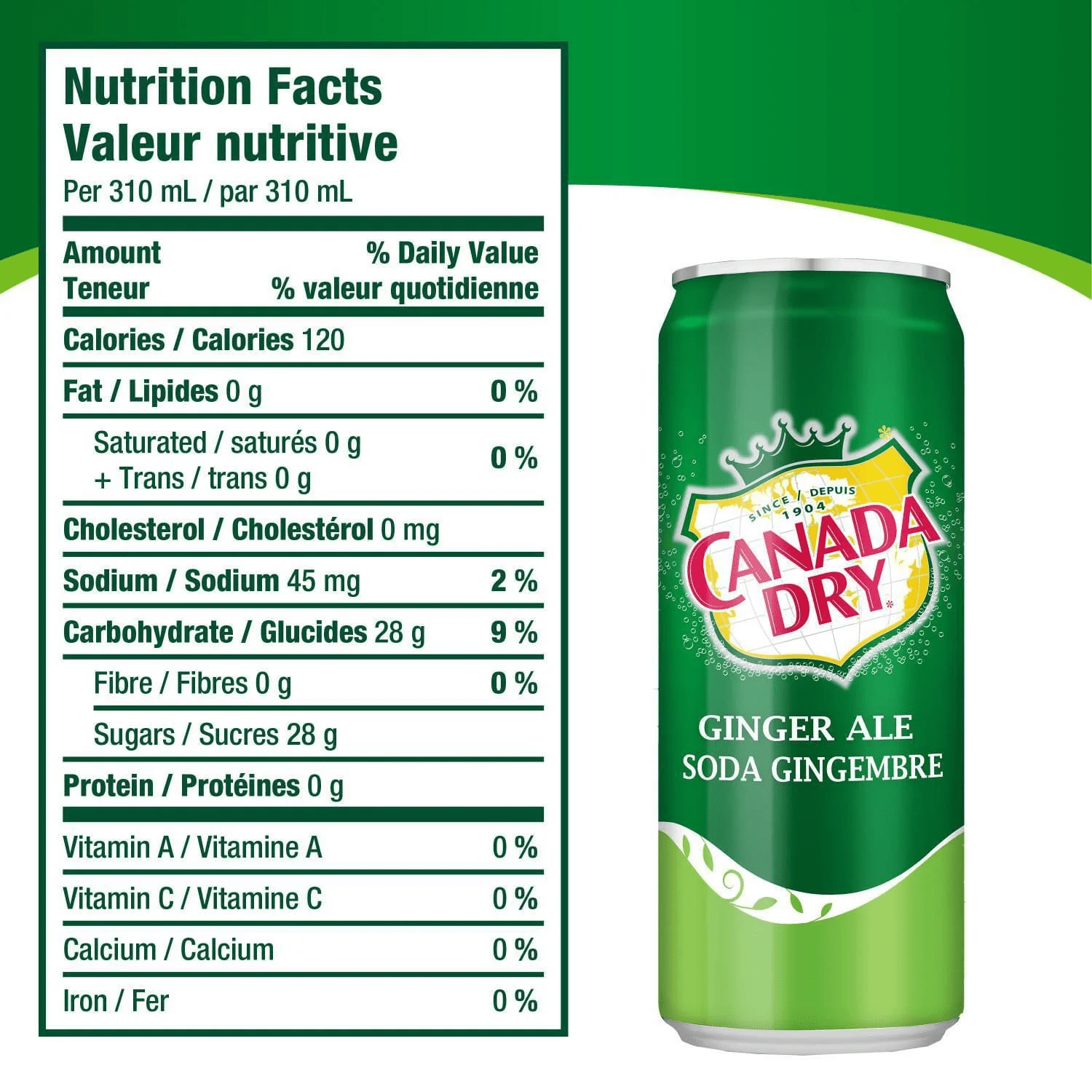 CANADA DRY Ginger Ale 330ML X 24 (CAN) - ABSOLUTE MARTCANADA DRY Ginger Ale 330ML X 24 (CAN)Cola & Classic Sodas