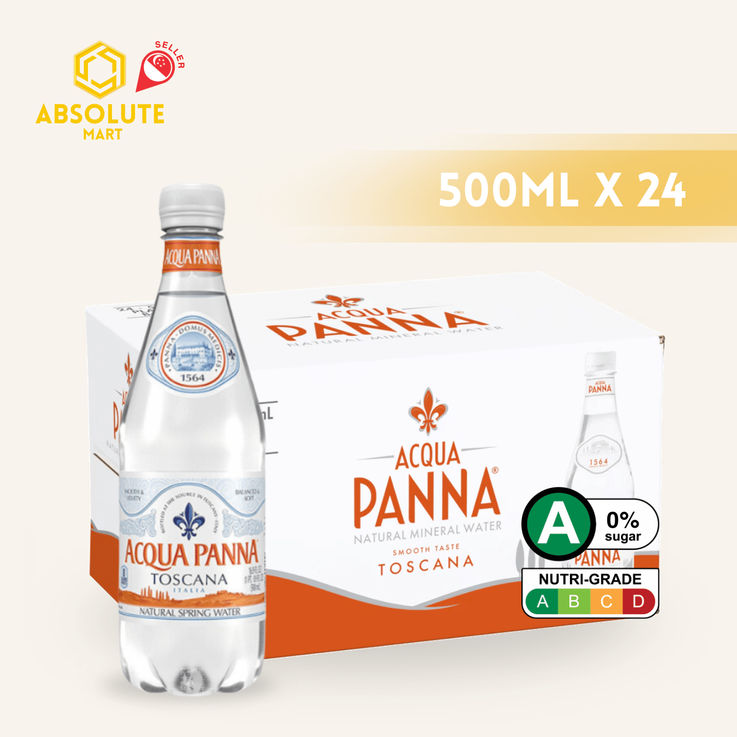 [CARTON] ACQUA PANNA Still Mineral Water 500ML X 24 (P.E.T BOTTLE) - ABSOLUTE MART[CARTON] ACQUA PANNA Still Mineral Water 500ML X 24 (P.E.T BOTTLE)Still Water