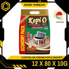 [CARTON] AIK CHEONG KOPI O 2 - IN - 1 12 PACKS X 80 STICKS X 10G (SACHETS) - ABSOLUTE MART[CARTON] AIK CHEONG KOPI O 2 - IN - 1 12 PACKS X 80 STICKS X 10G (SACHETS)