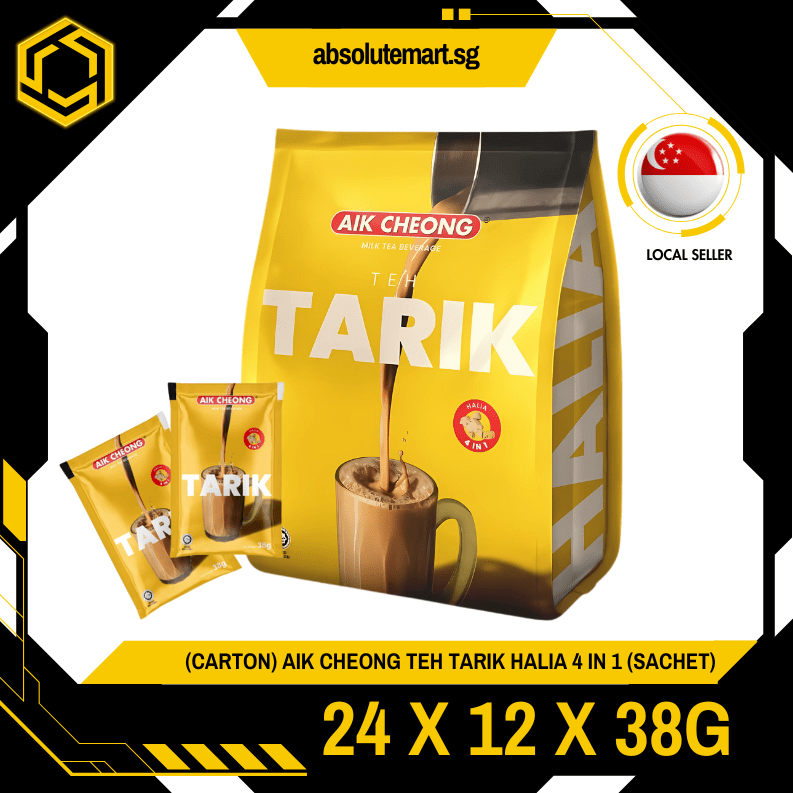 [CARTON] AIK CHEONG Teh Halia 4 - IN - 1 24 X 12 X 38G (SACHET) - ABSOLUTE MART[CARTON] AIK CHEONG Teh Halia 4 - IN - 1 24 X 12 X 38G (SACHET)