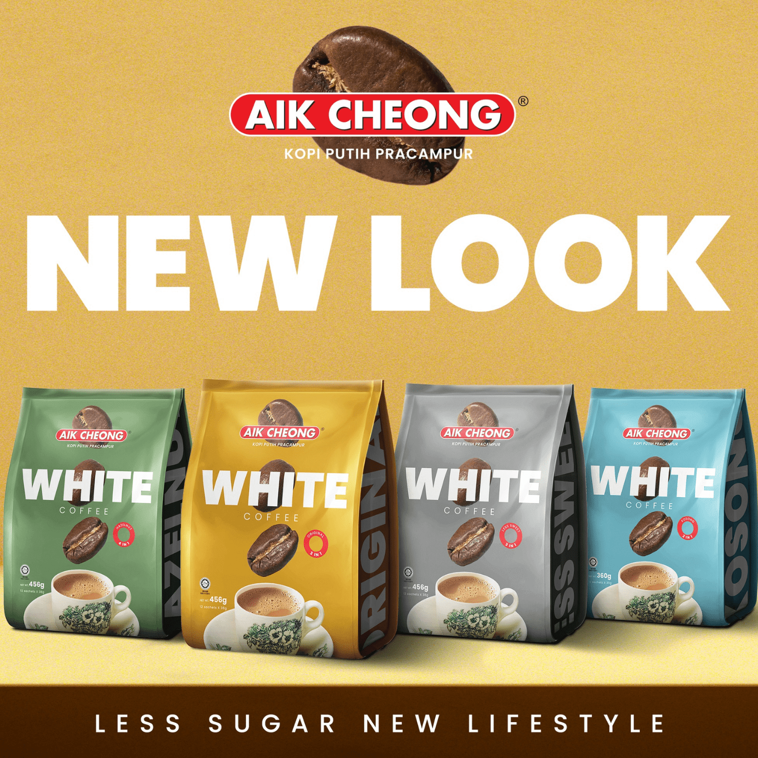 [CARTON] AIK CHEONG White Coffee 3 - IN - 1 Original 24 X 12 X 38G (SACHET) - ABSOLUTE MART[CARTON] AIK CHEONG White Coffee 3 - IN - 1 Original 24 X 12 X 38G (SACHET)Instant Coffees & Coffee Granules