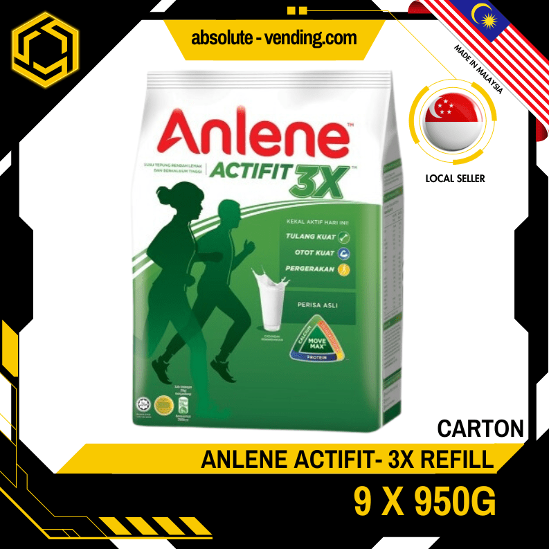 [CARTON] ANLENE 3X Actifit Regular 1KG X 9 (PACKETS) - ABSOLUTE MART[CARTON] ANLENE 3X Actifit Regular 1KG X 9 (PACKETS)