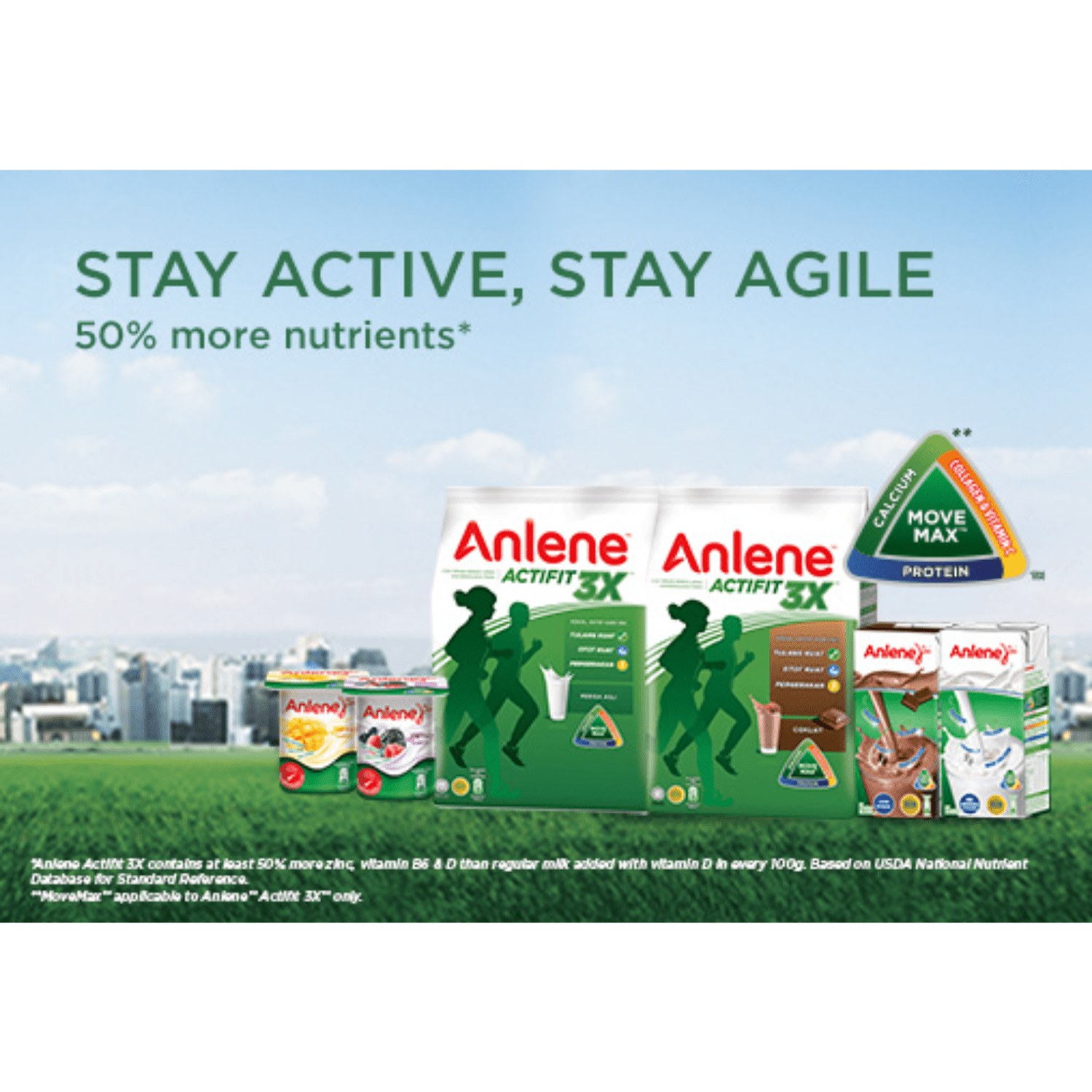 [CARTON] ANLENE 3X Actifit Regular 1KG X 9 (PACKETS) - ABSOLUTE MART[CARTON] ANLENE 3X Actifit Regular 1KG X 9 (PACKETS)Powdered Milk