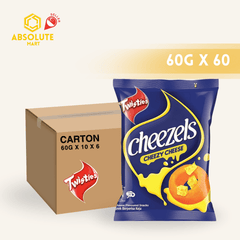 [CARTON] CHEEZELS Original 6 X 10 X 60G (PACKETS) - ABSOLUTE MART[CARTON] CHEEZELS Original 6 X 10 X 60G (PACKETS)Puffed Snacks