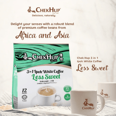 [CARTON] CHEK HUP Ipoh White Coffee Less Sweet 3 - IN - 1 20 X 12 X 40G (SACHET) - ABSOLUTE MART[CARTON] CHEK HUP Ipoh White Coffee Less Sweet 3 - IN - 1 20 X 12 X 40G (SACHET)Instant Coffees & Coffee Granules