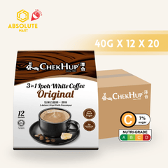 [CARTON] CHEK HUP Ipoh White Coffee Original 3 - IN - 1 20 X 12 X 40G (SACHET) - ABSOLUTE MART[CARTON] CHEK HUP Ipoh White Coffee Original 3 - IN - 1 20 X 12 X 40G (SACHET)Instant Coffees & Coffee Granules
