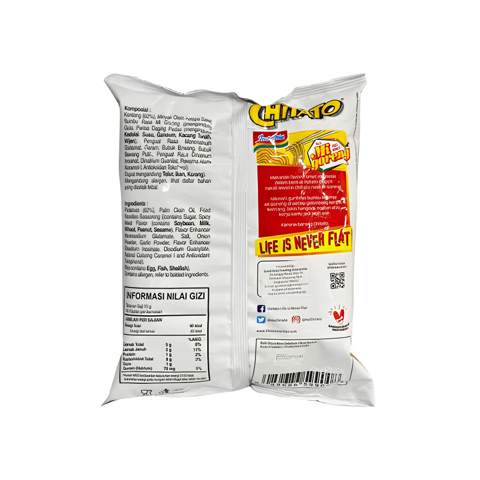 [CARTON] CHITATO Indomie Mi Goreng Flavour 65G X 30 (PACKETS) - ABSOLUTE MART[CARTON] CHITATO Indomie Mi Goreng Flavour 65G X 30 (PACKETS)Potato Chips