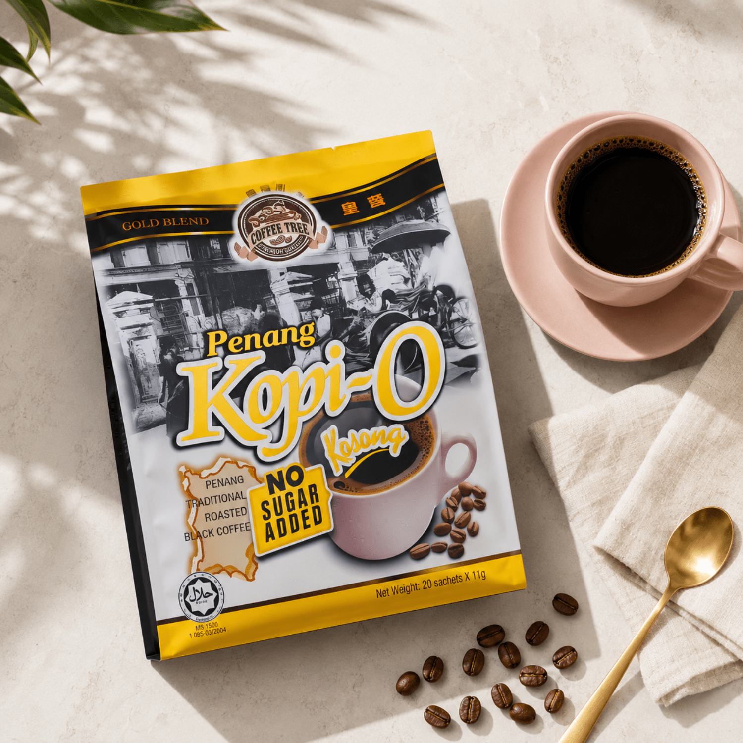 [CARTON] COFFEE TREE Kopi O Kosong No Sugar 11G X 20S X 30 (SACHET) - ABSOLUTE MART[CARTON] COFFEE TREE Kopi O Kosong No Sugar 11G X 20S X 30 (SACHET)Instant Coffees & Coffee Granules