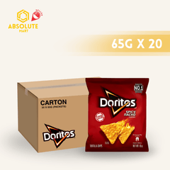 [CARTON] DORITOS Spicy Nacho 65G X 20 (PACKETS) - ABSOLUTE MART[CARTON] DORITOS Spicy Nacho 65G X 20 (PACKETS)Corn Chips