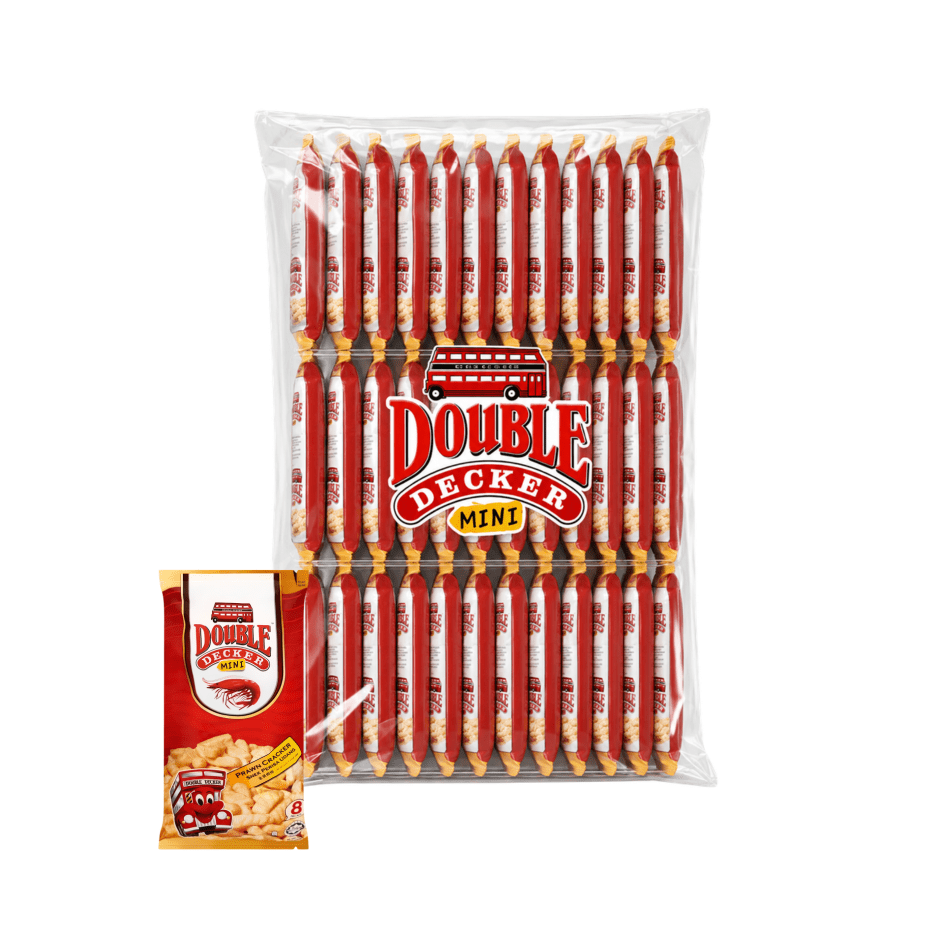 [CARTON] DOUBLE DECKER Mini Prawn Cracker 8 X 30 X 13G (PACKETS) - ABSOLUTE MART[CARTON] DOUBLE DECKER Mini Prawn Cracker 8 X 30 X 13G (PACKETS)Puffed Snacks