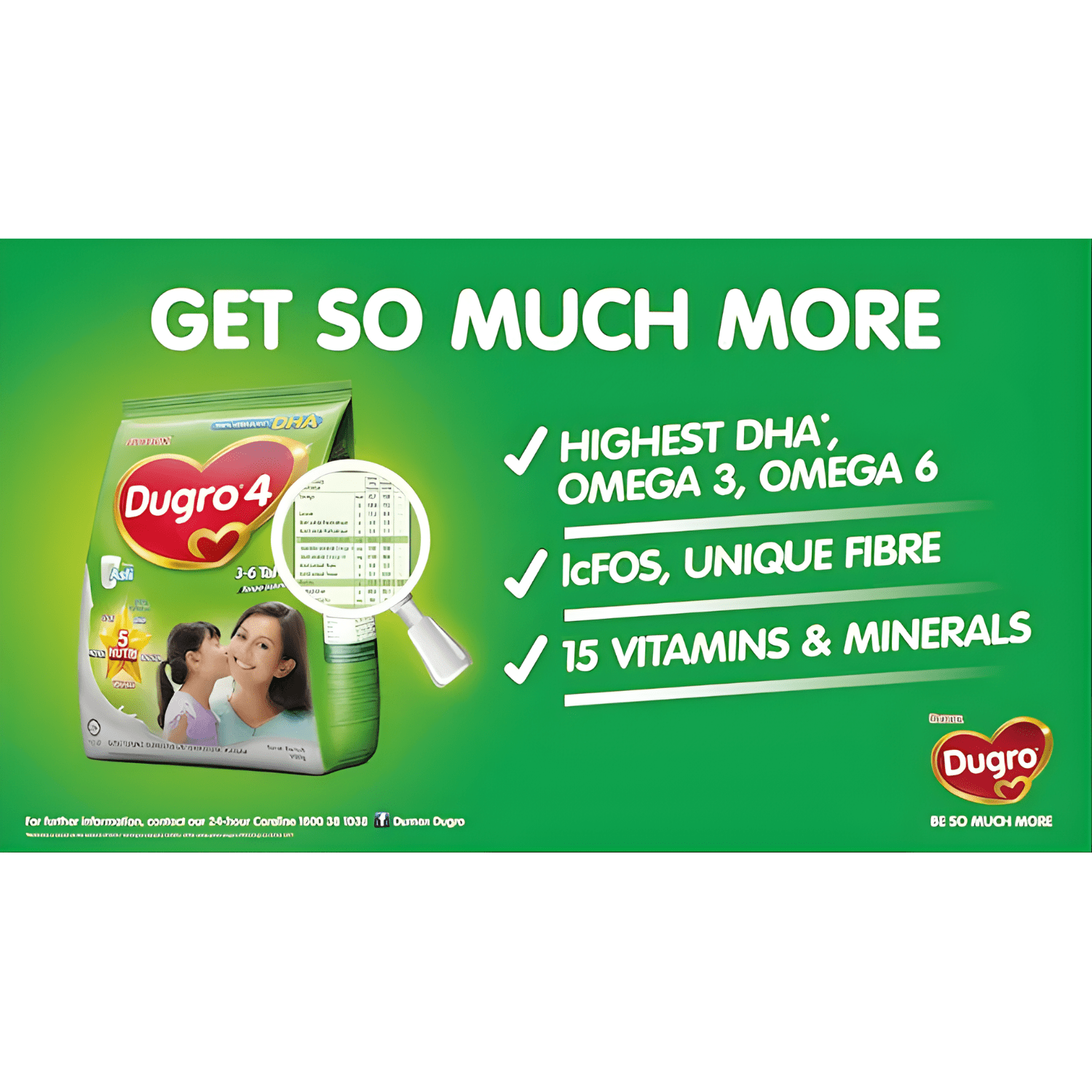 [CARTON] DUMEX DUGRO Stage 4 Regular 850G X 12 (PACKETS) - ABSOLUTE MART[CARTON] DUMEX DUGRO Stage 4 Regular 850G X 12 (PACKETS)Powdered Milk