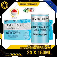 [CARTON] FEVER TREE Light Mediterranean Tonic 150ML X 24 (CAN) - ABSOLUTE MART[CARTON] FEVER TREE Light Mediterranean Tonic 150ML X 24 (CAN)