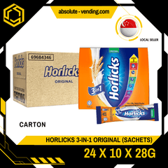 [CARTON] HORLICKS 3 - IN - 1 24 PACK X 10 X 28G (SACHET) - ABSOLUTE MART[CARTON] HORLICKS 3 - IN - 1 24 PACK X 10 X 28G (SACHET)
