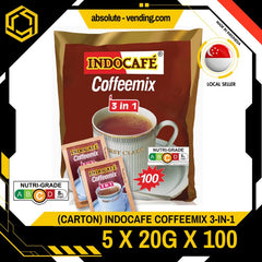 [CARTON] INDOCAFE Coffeemix 3 - IN - 1 5 PACK X 100 STICKS X 20G (SACHETS) - ABSOLUTE MART[CARTON] INDOCAFE Coffeemix 3 - IN - 1 5 PACK X 100 STICKS X 20G (SACHETS)
