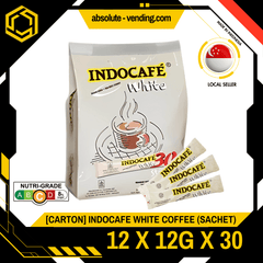 [CARTON] INDOCAFE White Coffee 12 Pack X 30 X 12G (SACHET) - ABSOLUTE MART[CARTON] INDOCAFE White Coffee 12 Pack X 30 X 12G (SACHET)