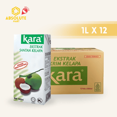 [CARTON] KARA Coconut Cream 1L X 12 (TETRA) - ABSOLUTE MART[CARTON] KARA Coconut Cream 1L X 12 (TETRA)Creamers & Sweetners