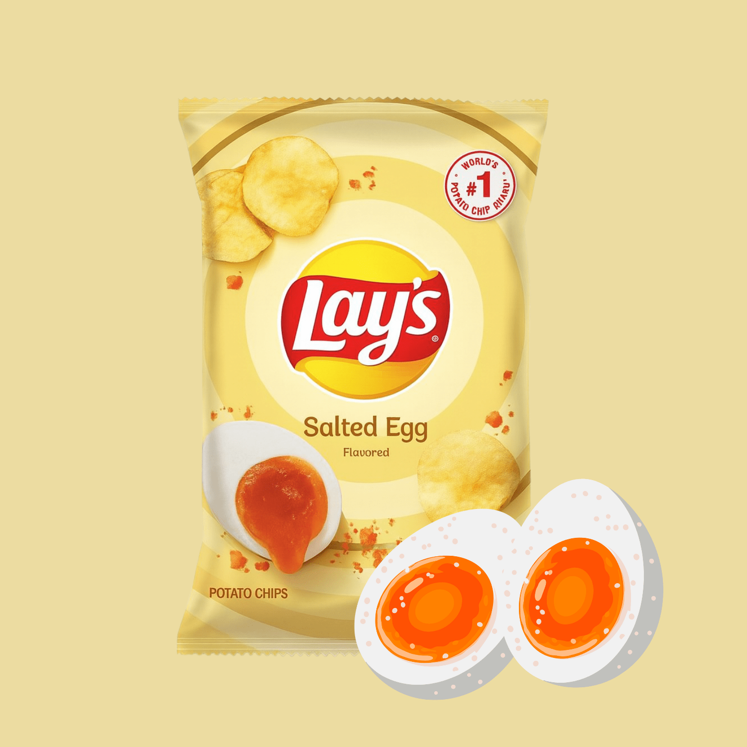 [CARTON] LAY'S Salted Egg 50G X 24 (PACKETS) - ABSOLUTE MART[CARTON] LAY'S Salted Egg 50G X 24 (PACKETS)Potato Chips