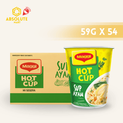 [CARTON] MAGGI CHICKEN HOT CUP Noodles 59G X 54 (CUPS) - ABSOLUTE MART[CARTON] MAGGI CHICKEN HOT CUP Noodles 59G X 54 (CUPS)Instant Noodles