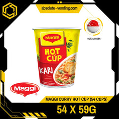 [CARTON] MAGGI Curry HOT CUP Noodles 59G X 54 (CUPS) - ABSOLUTE MART[CARTON] MAGGI Curry HOT CUP Noodles 59G X 54 (CUPS)