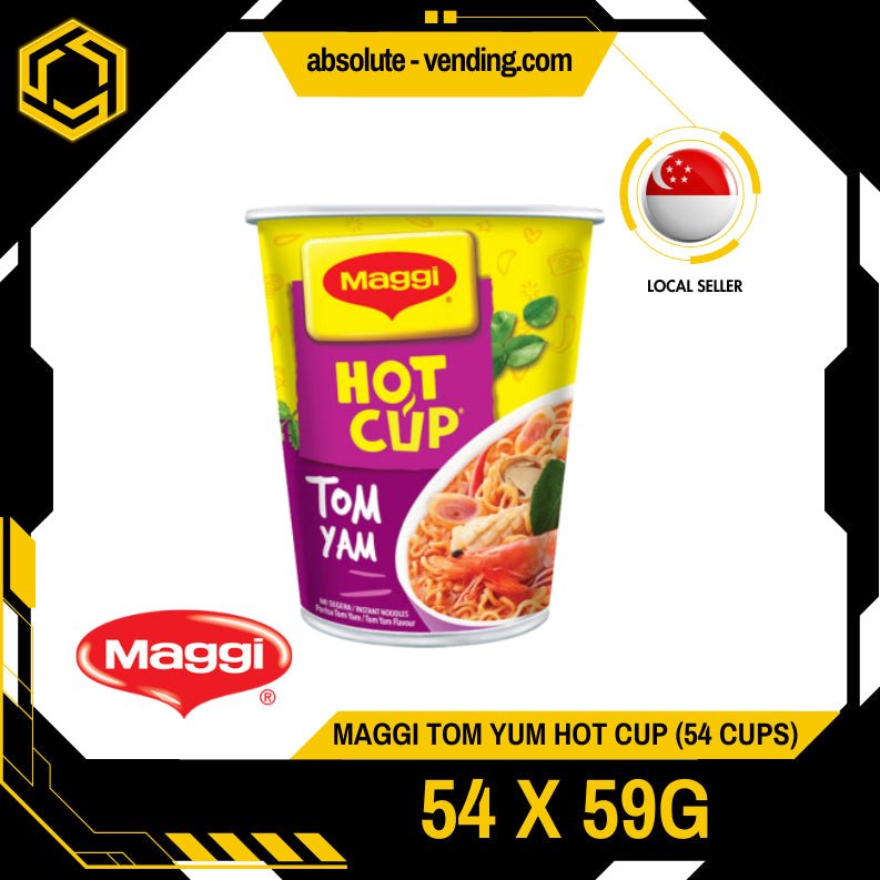 [CARTON] MAGGI Tom Yam HOT CUP Noodles 61G X 54 (CUPS) - ABSOLUTE MART[CARTON] MAGGI Tom Yam HOT CUP Noodles 61G X 54 (CUPS)
