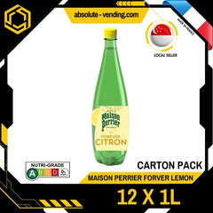[CARTON] MAISON PERRIER Lemon Sparkling Mineral Water 1L X 12 (BOTTLE) - ABSOLUTE MART[CARTON] MAISON PERRIER Lemon Sparkling Mineral Water 1L X 12 (BOTTLE)